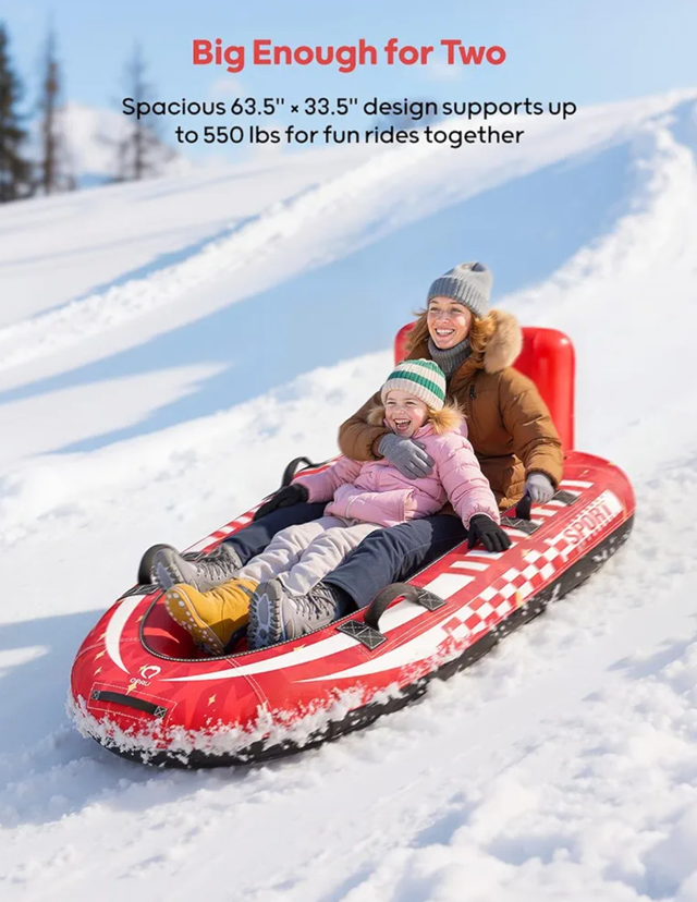 Trineo de nieve para 2 personas. Nuevo a estrenar.