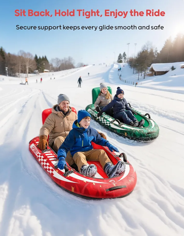 Trineo de nieve para 2 personas. Nuevo a estrenar.