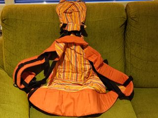 Mochila portabebés ergonómica naranja