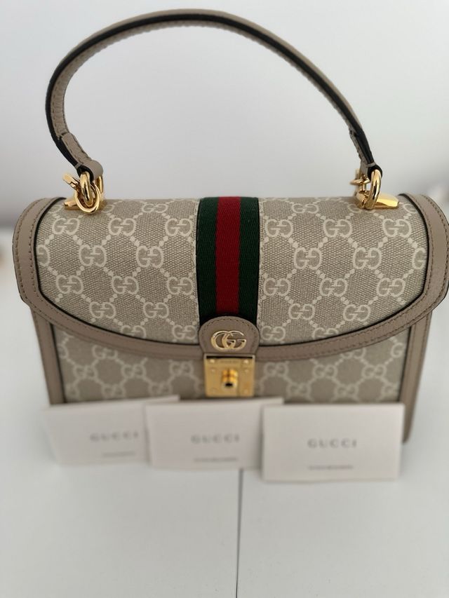 Bolso Gucci Ophidia Beige y Dorado