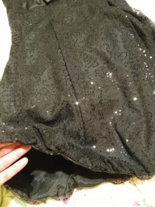 Vestido fiesta Morgan Talla 38 Negro