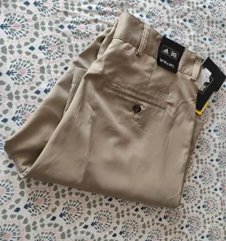 Pantalón Adidas Chino Beige Talla 46
