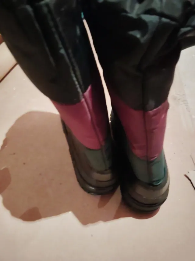 Botas de frío acolchadas multicolor