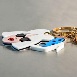 Portachiavi Portachiavi donna con tacco e calzino