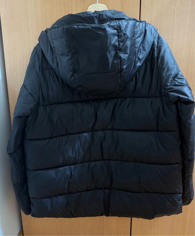 Abrigo acolchado Zara negro