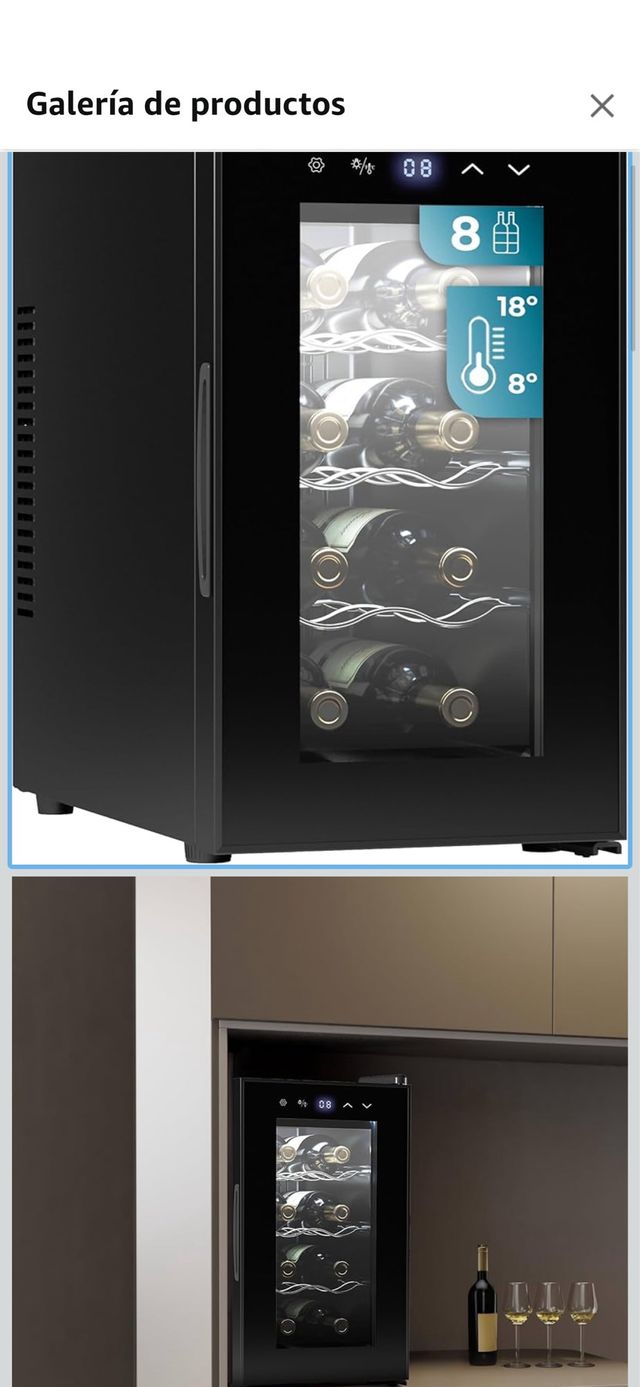 Cecotec Vinoteca 8 Botellas Bolero