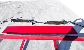 Puerta Seccional Industrial Roja, almacen nave