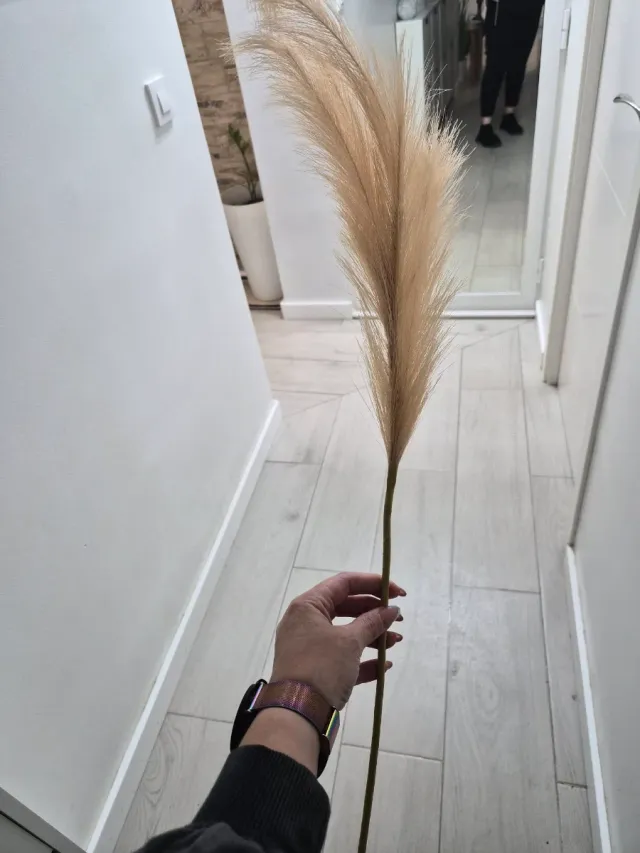 20 Plantas Artificiales Hierba de Pampas Beige