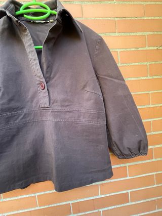 Camisa Zara Marrón Chocolate Talla 38
