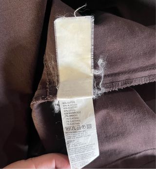 Camisa Zara Marrón Chocolate Talla 38