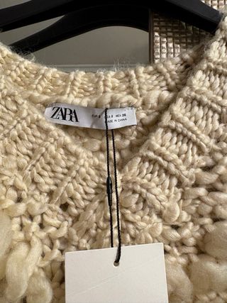 Chaleco Zara Beige Talla S