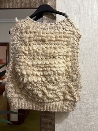 Chaleco Zara Beige Talla S