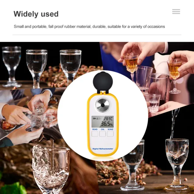 Refractómetro Digital Alcohol