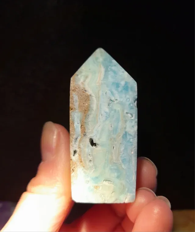 Obelisco di Aragonito Blu