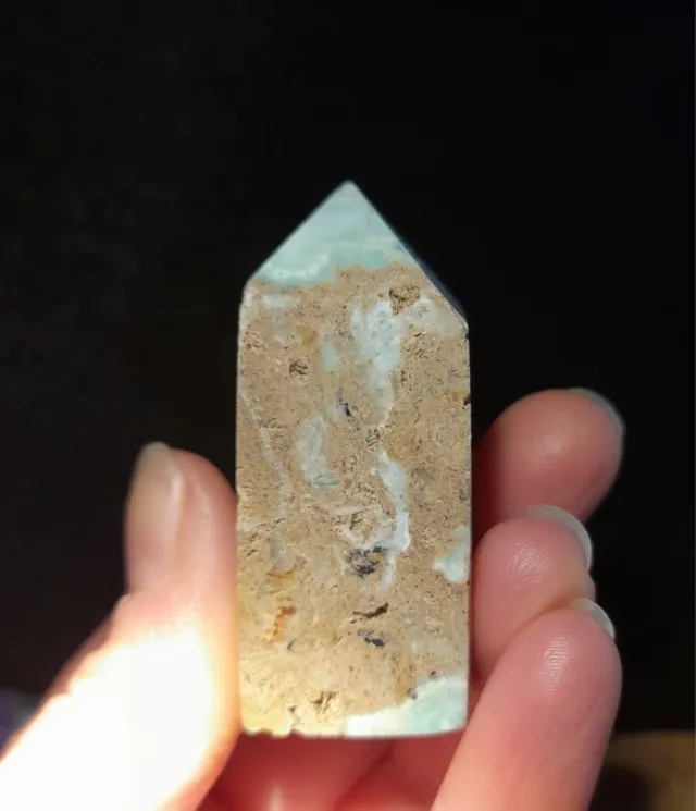 Obelisco di Aragonito Blu