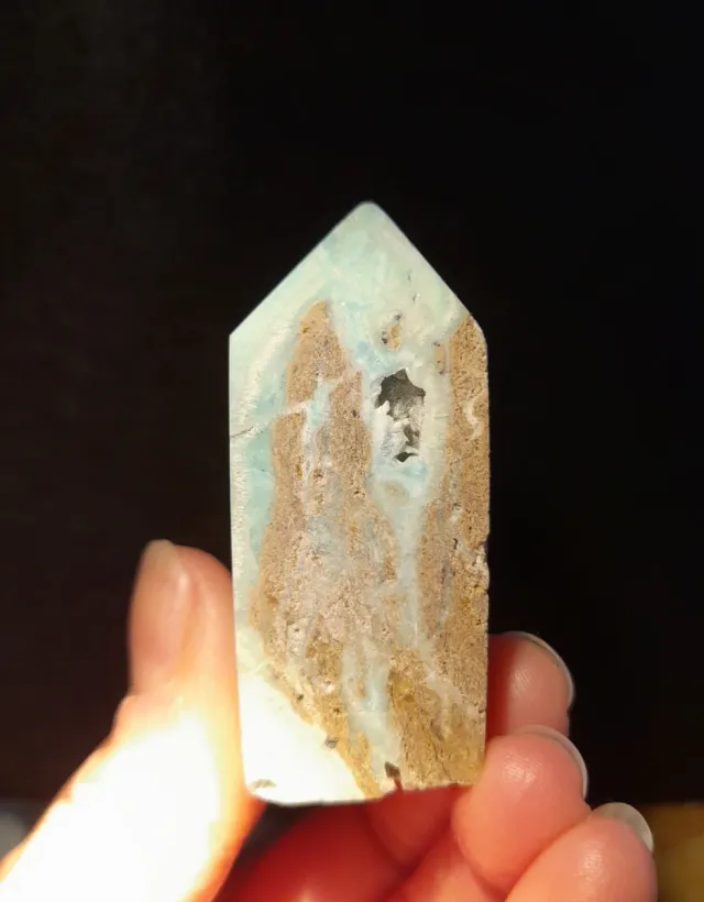 Obelisco di Aragonito Blu