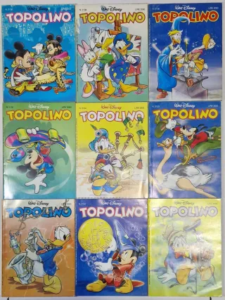 Topolino Lotto di 9 Fumetti Walt Disney serie 2130