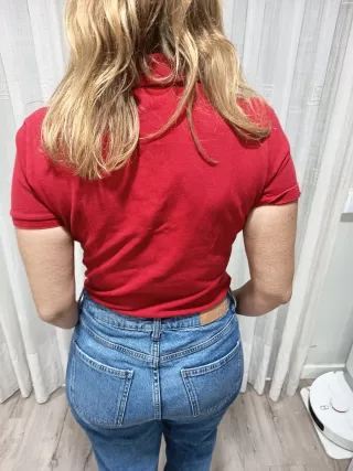 Polo Lacoste Rojo Talla XS