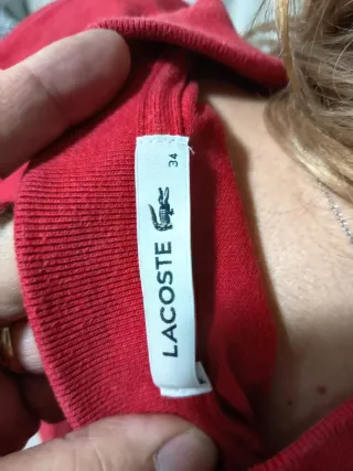 Polo Lacoste Rojo Talla XS