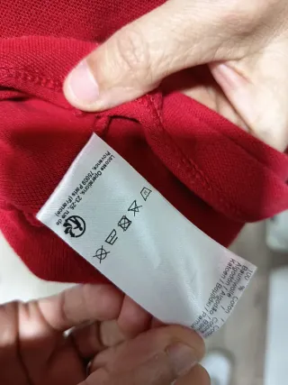 Polo Lacoste Rojo Talla XS