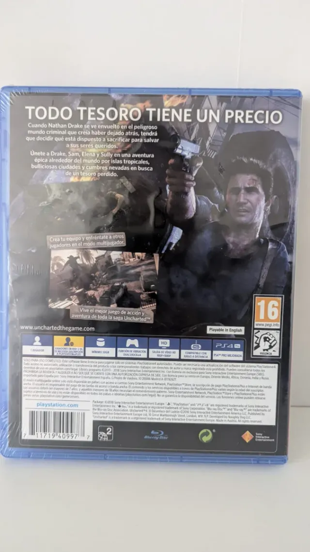 Uncharted 4: Il Destino del Ladro PS4