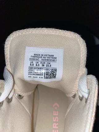 Converse plataforma talla 36