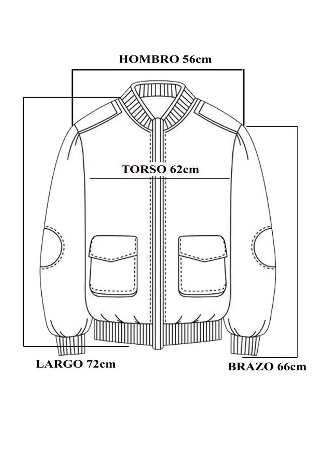 Cazadora de trabajo azul