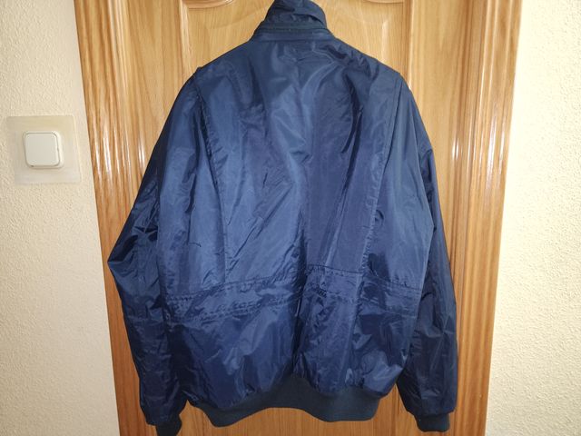 Cazadora de trabajo azul