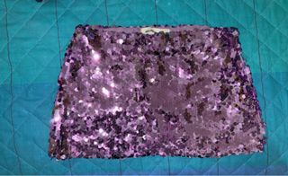 Gonna paillettes Pull and Bear viola/argento