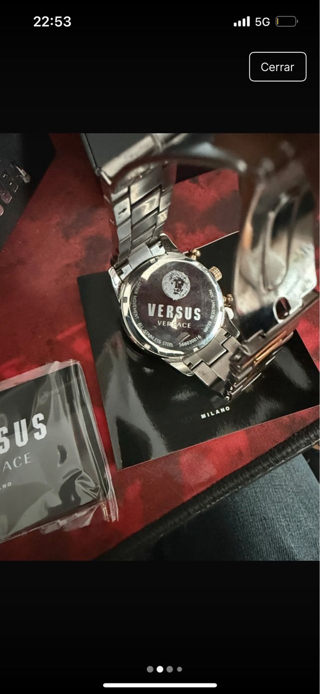 Reloj Versace Oro y Plata