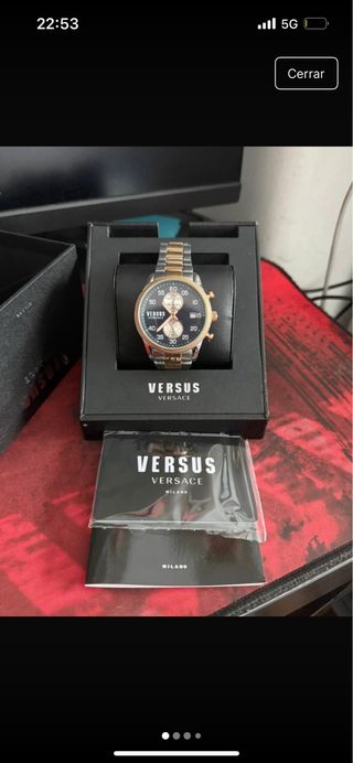 Reloj Versace Oro y Plata