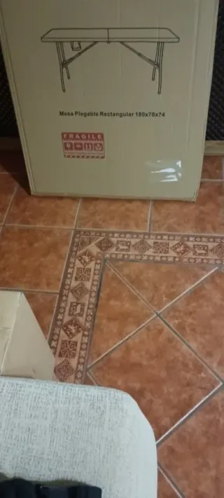 MESA PLEGABLE RESINA 180x74x74 NUEVA