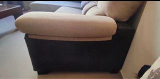 Chaise longue súper cómoda beige y negra