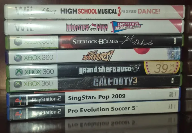 Pack 7 Videojuegos Wii, Xbox 360, PS2
