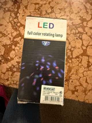 Lampada LED rotante colorata