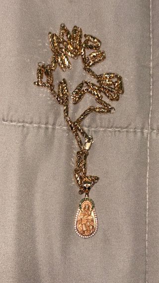 Cadena Oro 18k 23g Diseño Rústico Exclusivo