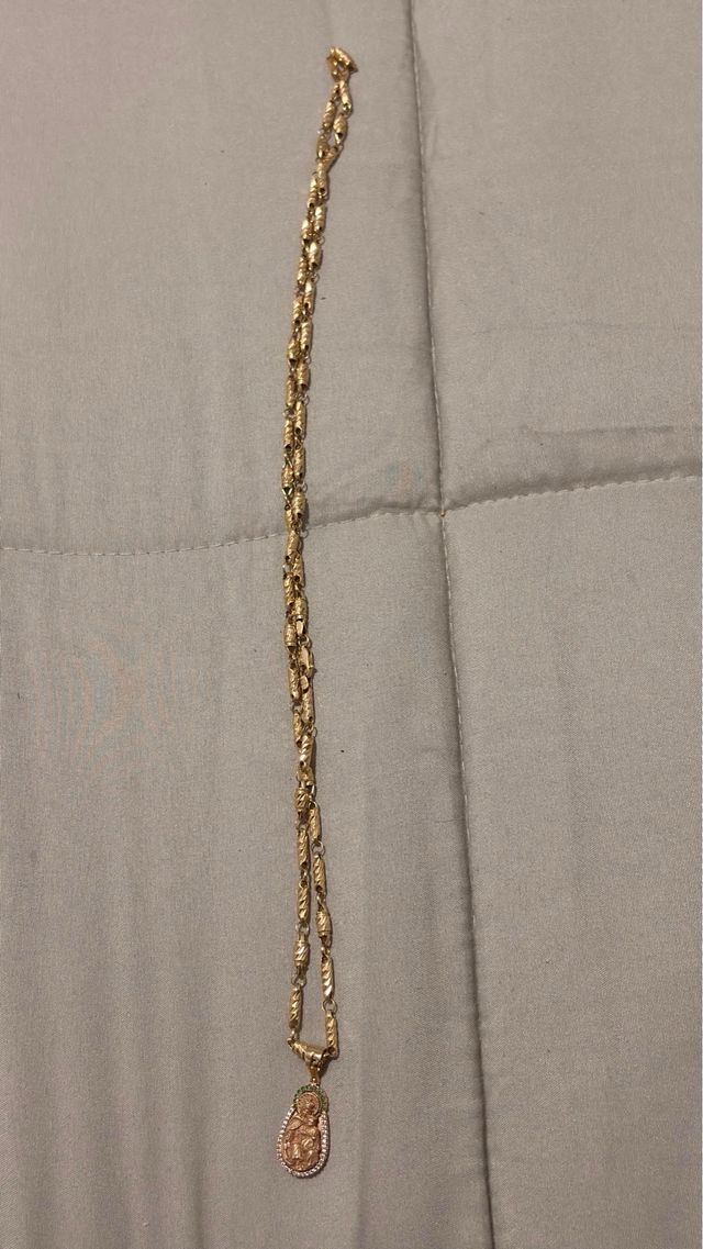 Cadena Oro 18k 23g Diseño Rústico Exclusivo