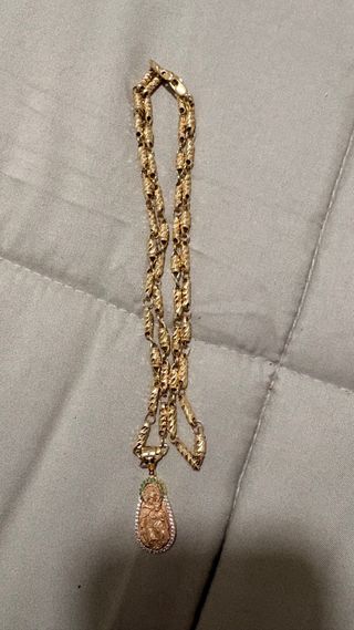 Cadena Oro 18k 23g Diseño Rústico Exclusivo