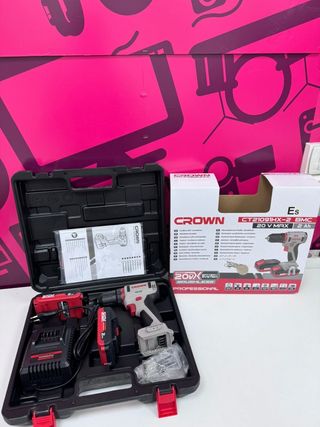 Taladro Electrico Crown Ct21091x-2 20V 2 Ah (Sin Uso)