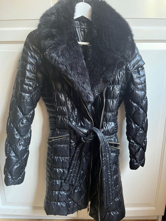 Abrigo acolchado Via Spiga negro XS