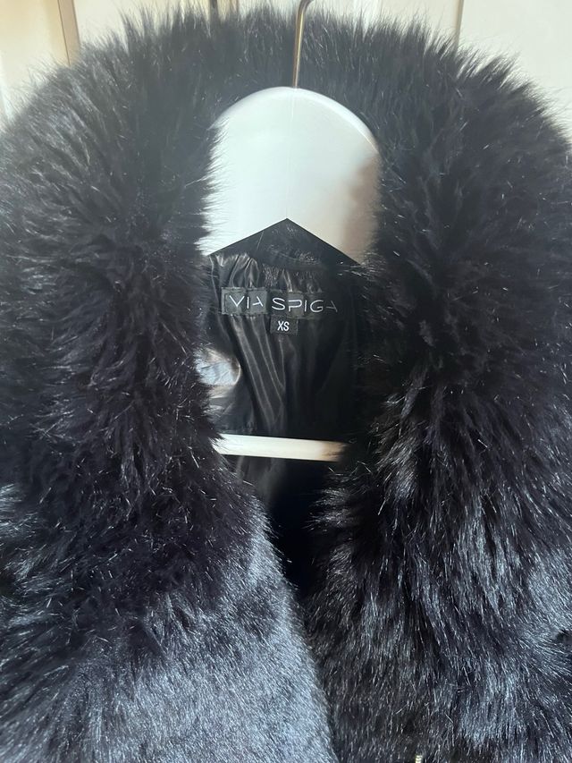 Abrigo acolchado Via Spiga negro XS