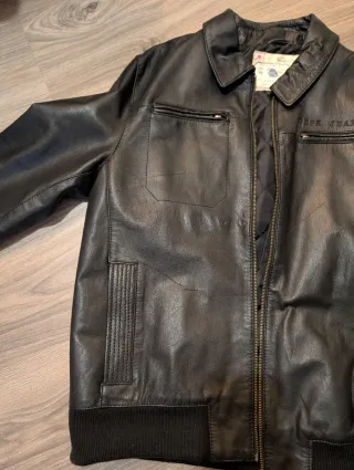 Chaqueta Cuero Pepe Jeans Negra