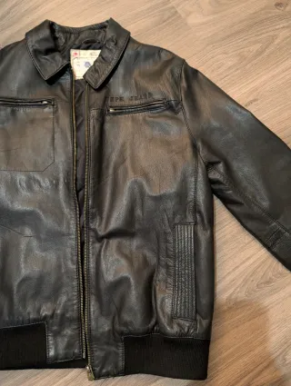 Chaqueta Cuero Pepe Jeans Negra