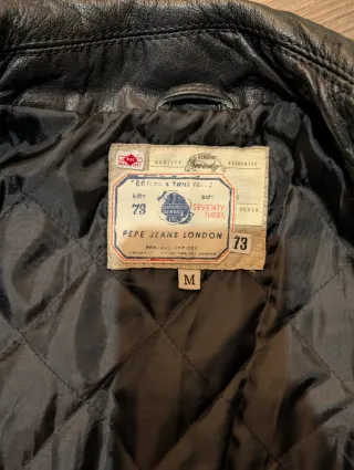 Chaqueta Cuero Pepe Jeans Negra