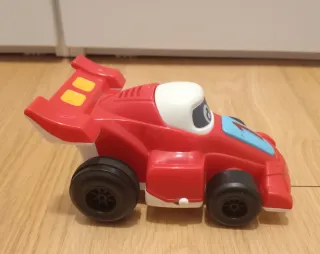 Lote de 3 coches de juguete: moto, F1 y policía