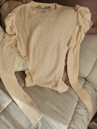 Zara Jersey Beige Talla S