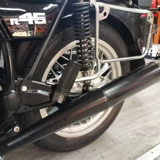 Moto Clásica BMW Negra 1981