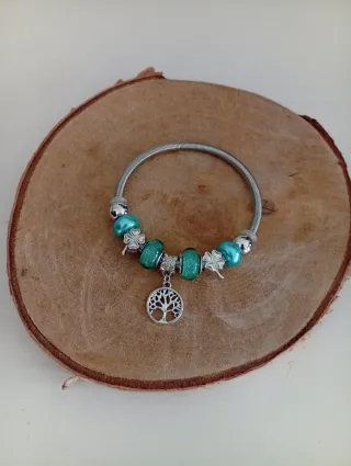 Pulsera abalorios suerte árbol vida
