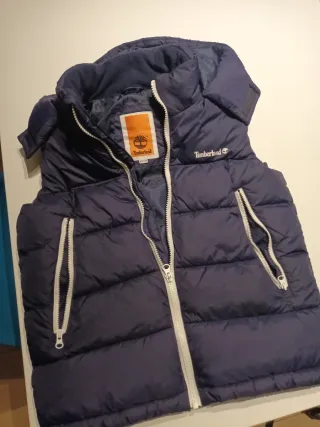 Chaleco Timberland Azul con Capucha