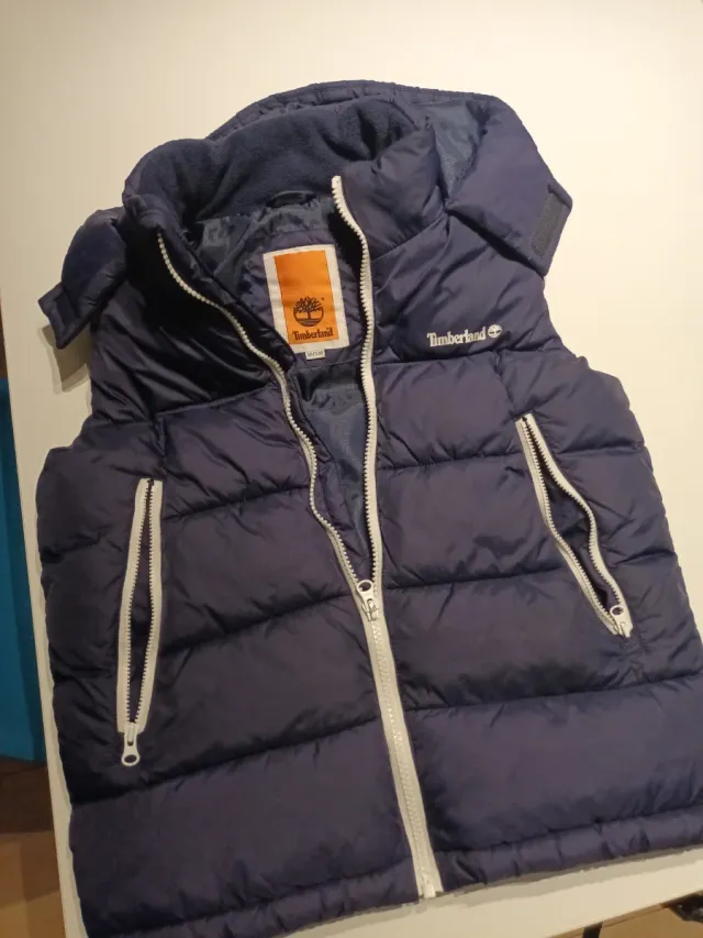 Chaleco Timberland Azul con Capucha